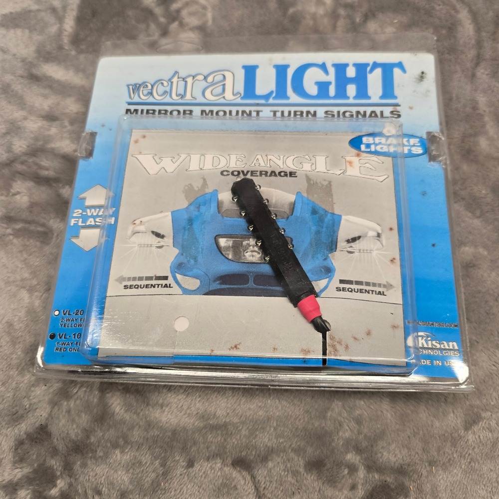 Kisan VectraLight VL-10 Mirror Mount Turn Signals Red LED Sequential Brake Light
